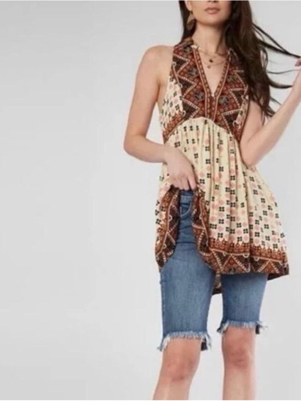 NWOT Free People Charlotte Tunic Tank Top